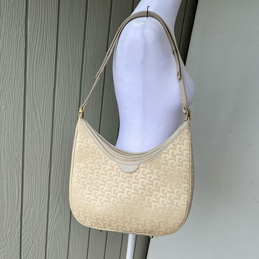 Vintage Pierre Cardin Monogram Shoulder Bag | 90s Y2K Quiet Luxury Purse